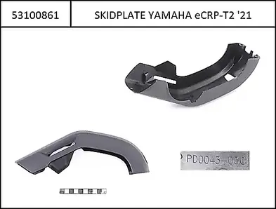 Motor Skidplate Yamaha PW-ST HD black, from 2021, eConnect, eCRP Type2