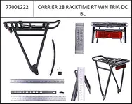 Carrier Racktime Shine Evo 27,5"+ integrated taillight, with straight bars