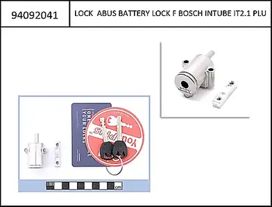 Abus låsesylinder Bosch Intube Smal/tynn pin