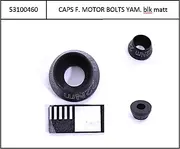 Caps for motor bolts Yamaha 2021, black anodized, Yamaha mid drive