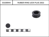 Lock rubber for Intube lock cylinder black, for eCRP Type3