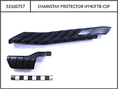 Chainstay Protector CF-FS black, for Yamaha PW-X2 i600Wh
