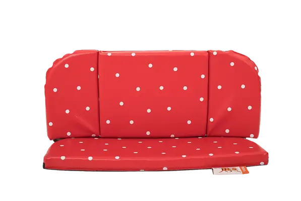 Babboe sittepute rød med prikker City/Mini/Carve 